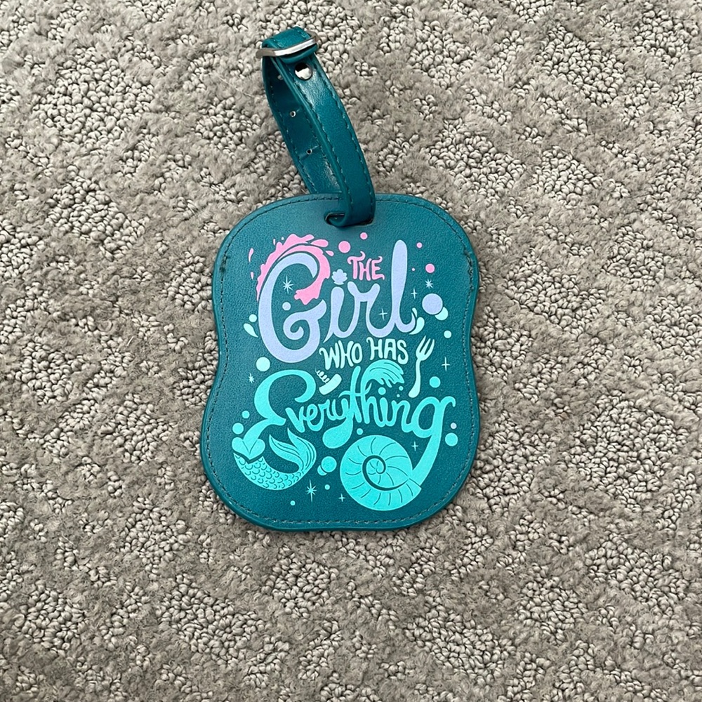 Disney Ariel Little Mermaid luggage tag